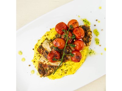 Chicken on Sweet Corn Purée - Diabetes Australia