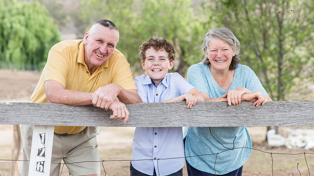 Family outdoors