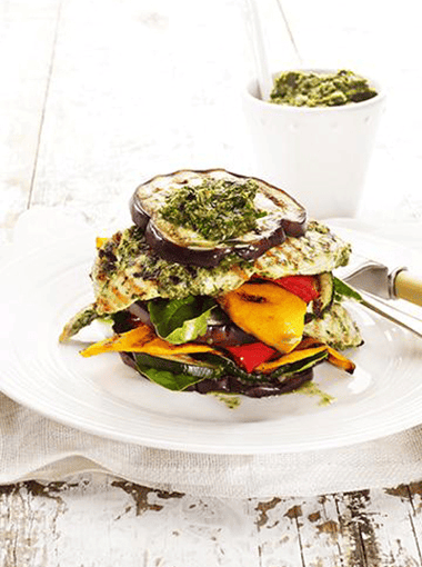 Chargrilled Chicken and Veg Stack