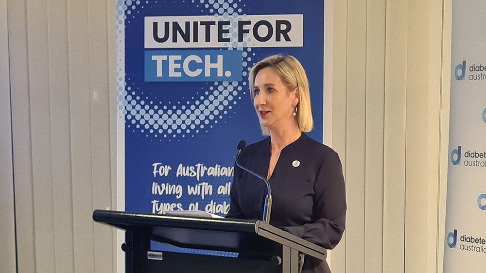 Group CEO Justine Cain at an event for National Diabetes Week 2024