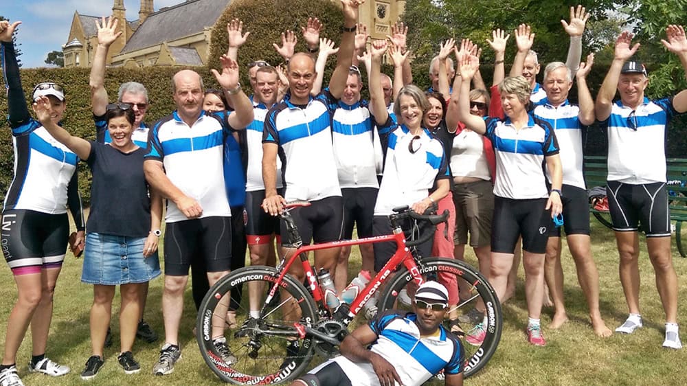 Pollie Pedal Tasmania participants