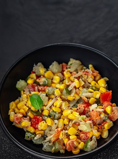 Salmon Corn Salsa Salad