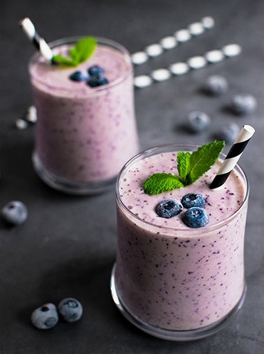 Spiced Blueberry Smoothie